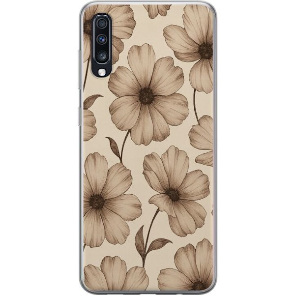 Samsung Galaxy A70 Gennemsigtig cover Pastel Rush