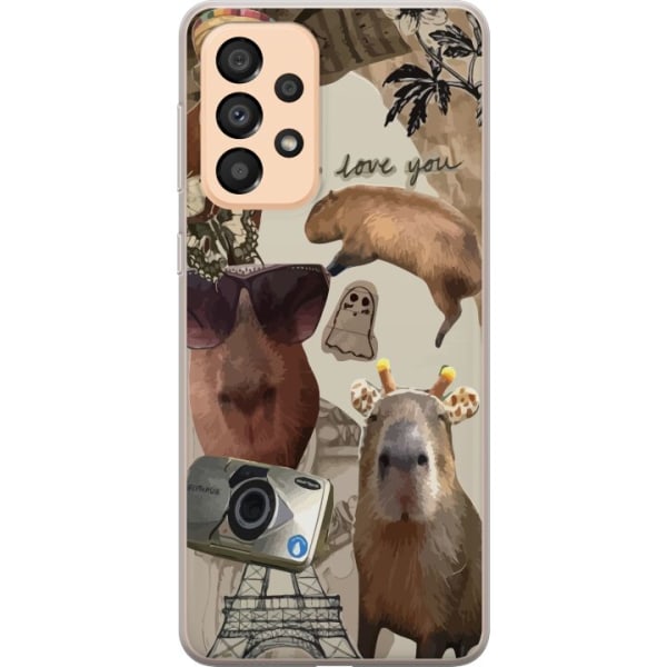 Samsung Galaxy A33 5G Gennemsigtig cover Capybara