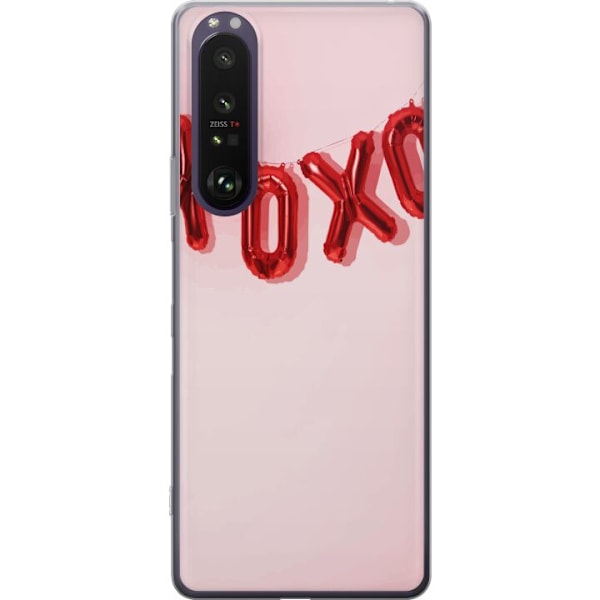 Sony Xperia 1 III Läpinäkyvä kuori Ystävänpäivä XOXO