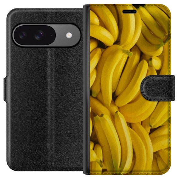 Google Pixel 9 Pro Tegnebogsetui Banan mønster
