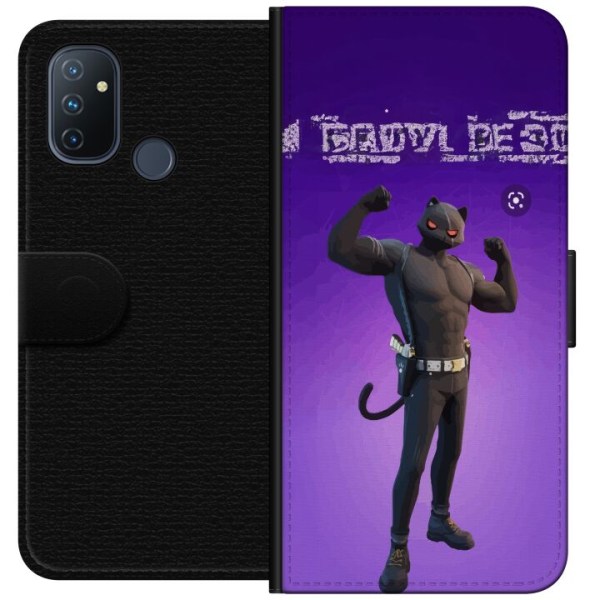 OnePlus Nord N100 Tegnebogsetui Fortnite - Meowscles