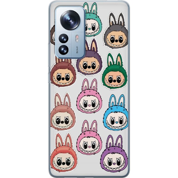 Xiaomi 12 Pro Läpinäkyvä kuori Labubu Macaron Monster - Sö