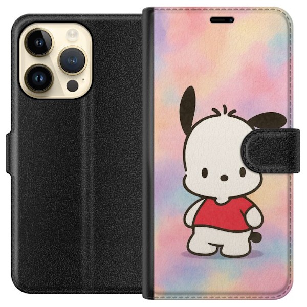 Apple iPhone 14 Pro Lompakkokotelo Kawaii Sanrio Pochacco