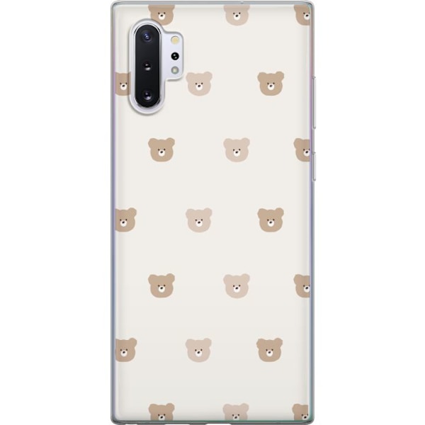 Samsung Galaxy Note10+ Läpinäkyvä kuori Teddy-tausta - söp