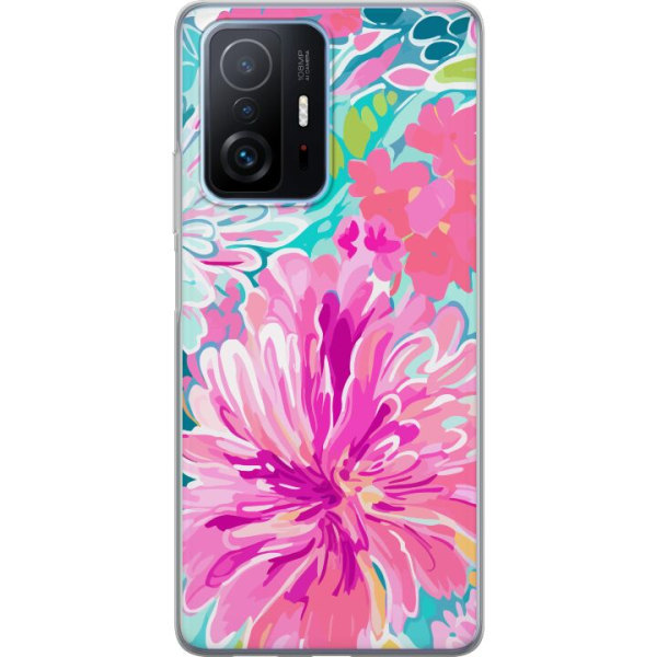 Xiaomi 11T Gennemsigtig cover Blomsterrebs