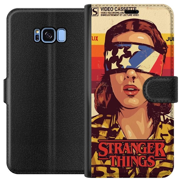 Samsung Galaxy S8 Lompakkokotelo Stranger Things VHS