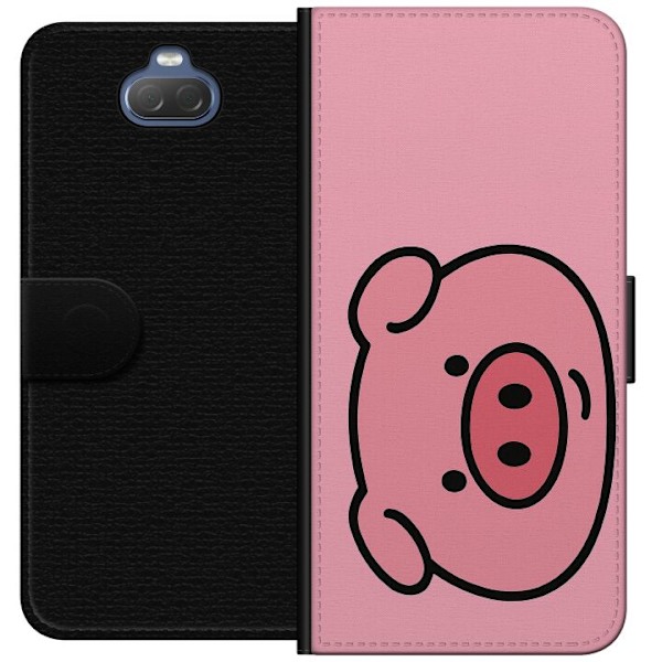 Sony Xperia 10 Plus Tegnebogsetui Kawaii Piggy