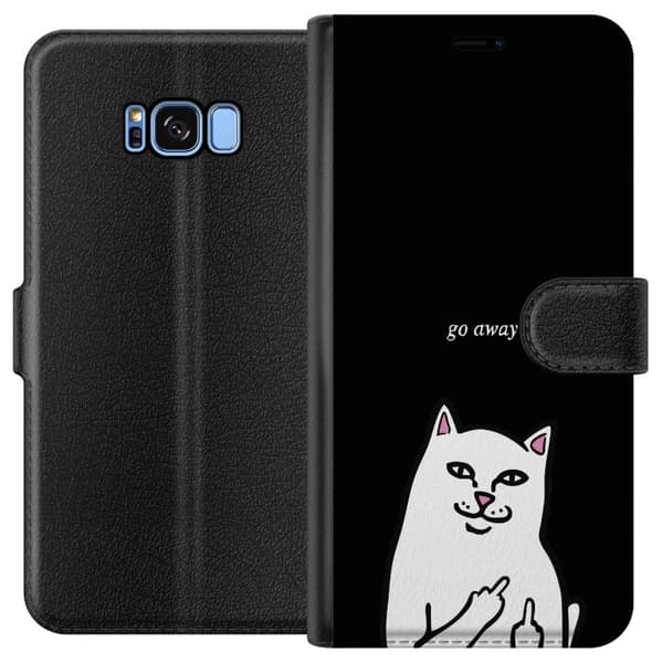Kompatibelt Plånboksfodral till Samsung Galaxy S8 Meme! Katt