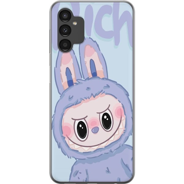 Samsung Galaxy A04s Gennemsigtig cover Blå Kanin Labubu