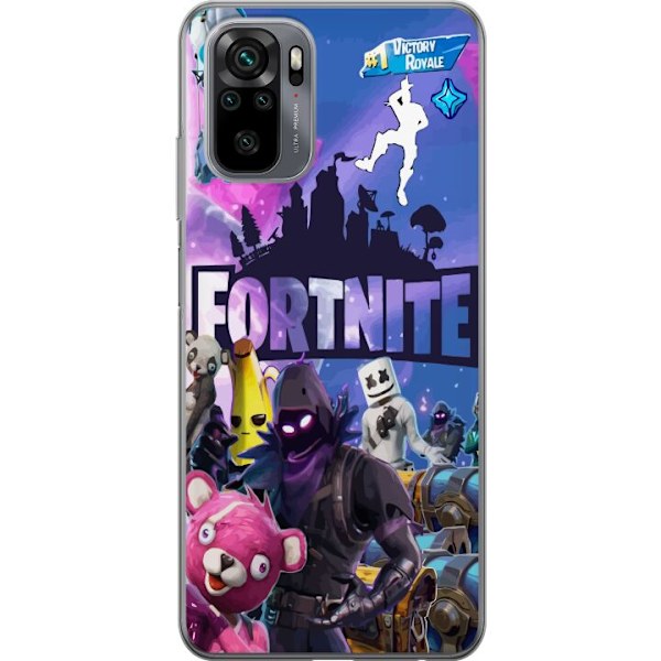 Xiaomi Redmi Note 10S Gennemsigtig cover Fortnite