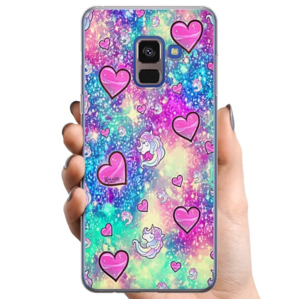 Samsung Galaxy A8 (2018) TPU Mobildeksel Enhörning