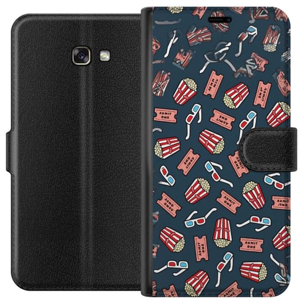 Kompatibel Tegnebogsetui til Samsung Galaxy A3 (2017) Biokväll blå