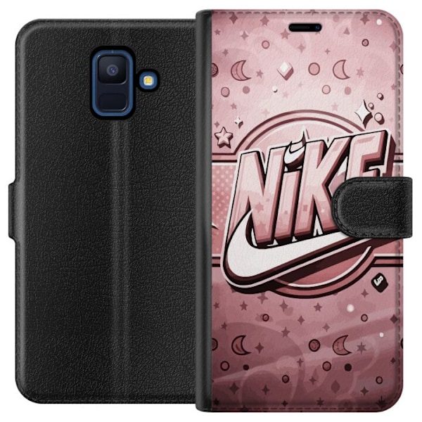 Samsung Galaxy A6 (2018) Tegnebogsetui Nike Lyserød