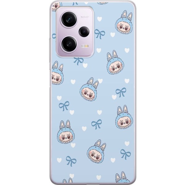 Xiaomi Redmi Note 12 Pro Gennemsigtig cover Labubu Ildånd