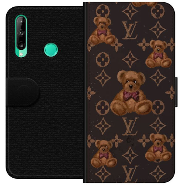 Huawei P40 lite E Tegnebogsetui Louis Vuitton Teddybjørn Mønster Luksus Mode Design Populært Motiv Mode Trend Luksuriøse Accessories
