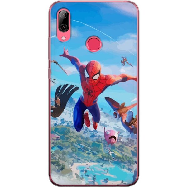 Huawei Y7 (2019) Gjennomsiktig deksel Fortnite Spiderman