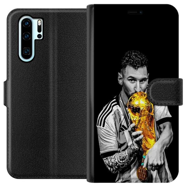 Kompatibel Tegnebogsetui til Huawei P30 Pro Lionel Messi