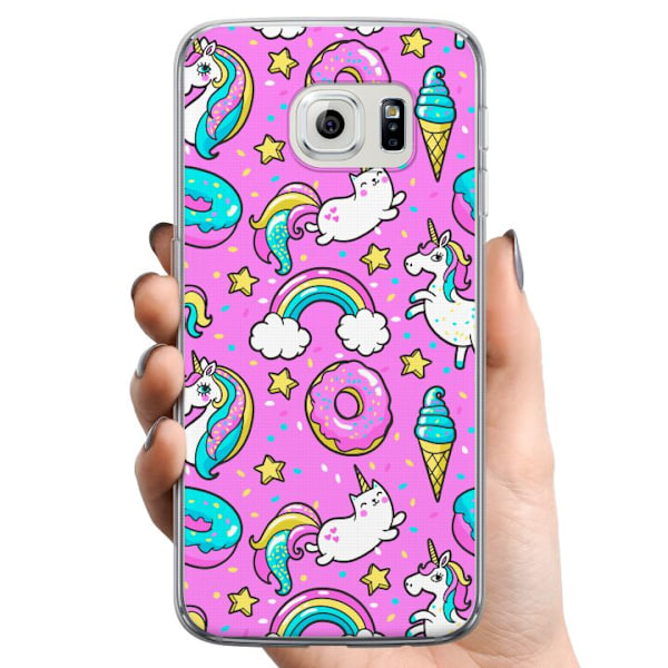 Samsung Galaxy S6 edge TPU Mobildeksel Unicorns