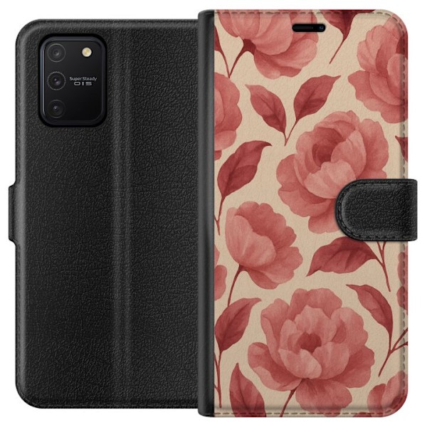 Samsung Galaxy S10 Lite Tegnebogsetui Roseblomst