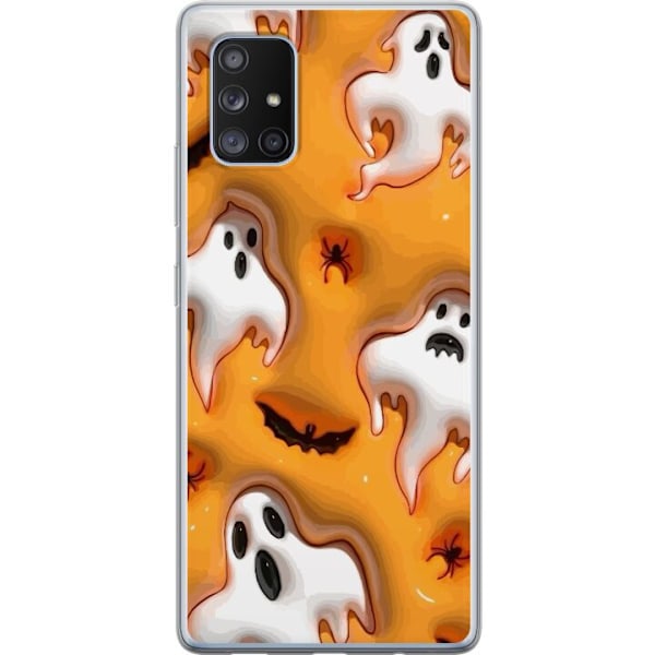 Samsung Galaxy A71 5G Genomskinligt Skal Halloween 3D 2024