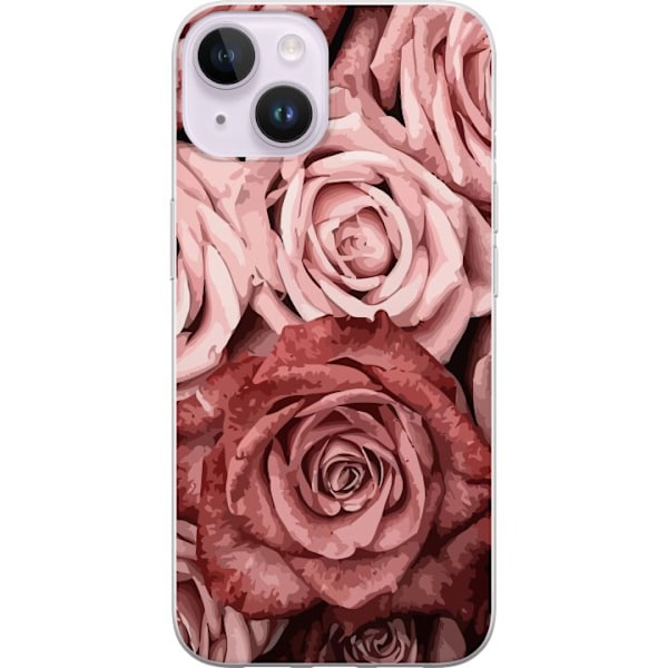 Apple iPhone 14 Plus Genomskinligt Skal Rosor