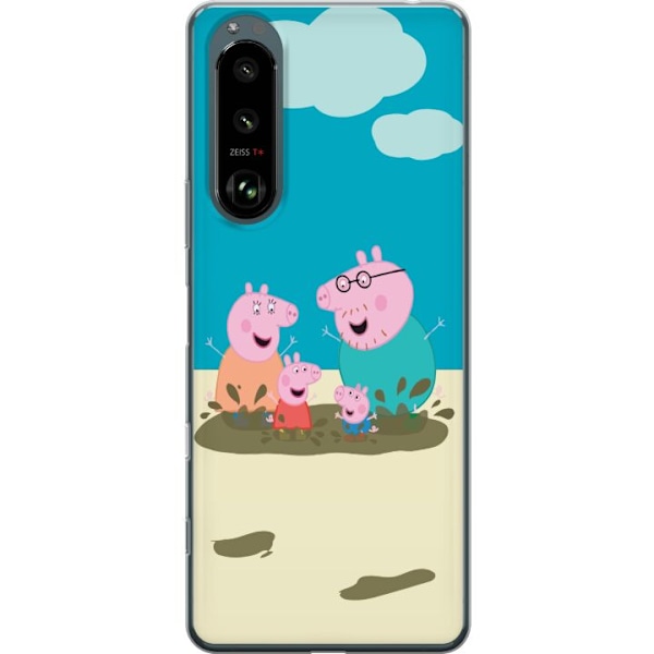 Sony Xperia 5 III Genomskinligt Skal Greta Gris Familjen Georg