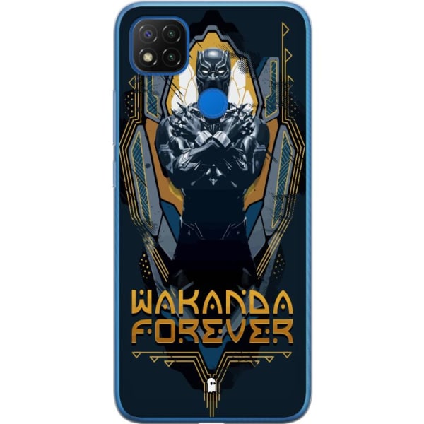 Xiaomi Redmi 9C Gennemsigtig cover Black Panther: Wakanda Fore