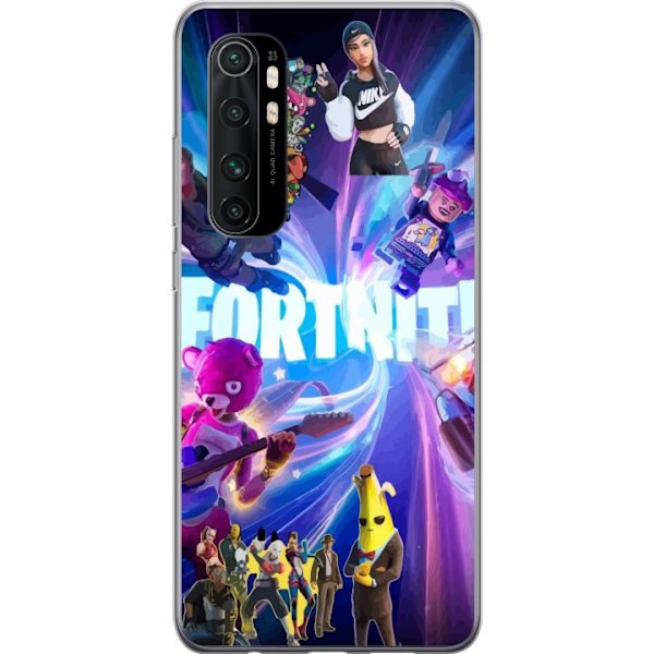 Xiaomi Mi Note 10 Lite Läpinäkyvä kuori Fortnite