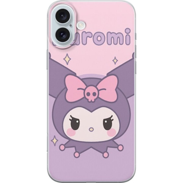 Apple iPhone 16 Plus Gennemsigtig cover Kuromi Kawaii