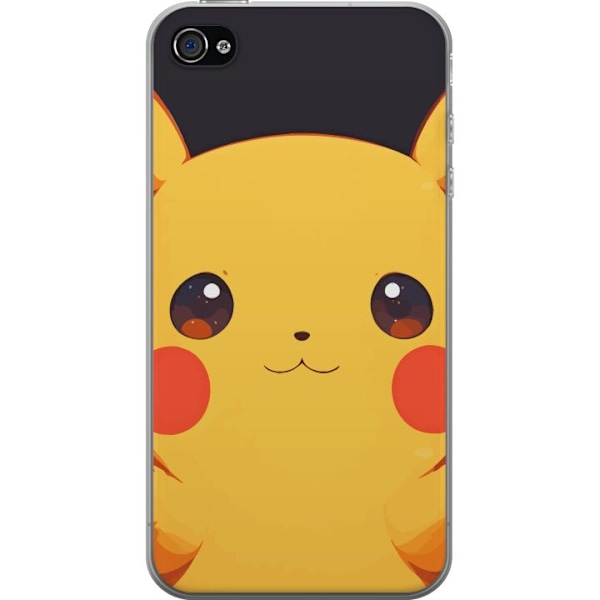 Apple iPhone 4 Genomskinligt Skal Pikachu