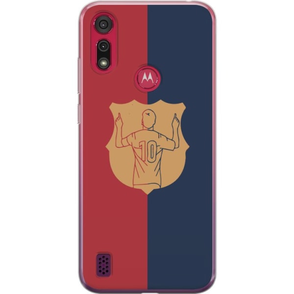 Motorola Moto E6s (2020) Genomskinligt Skal FC Barcelona