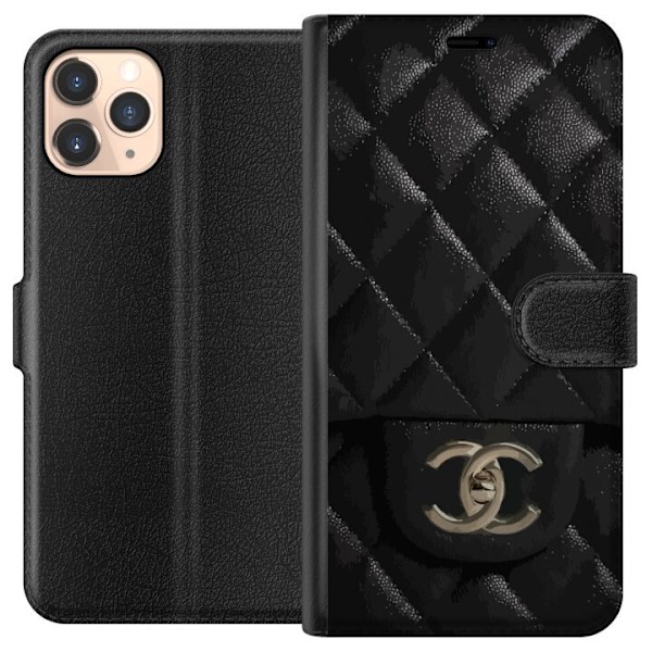 Apple iPhone 11 Pro Lompakkokotelo Chanel Musta