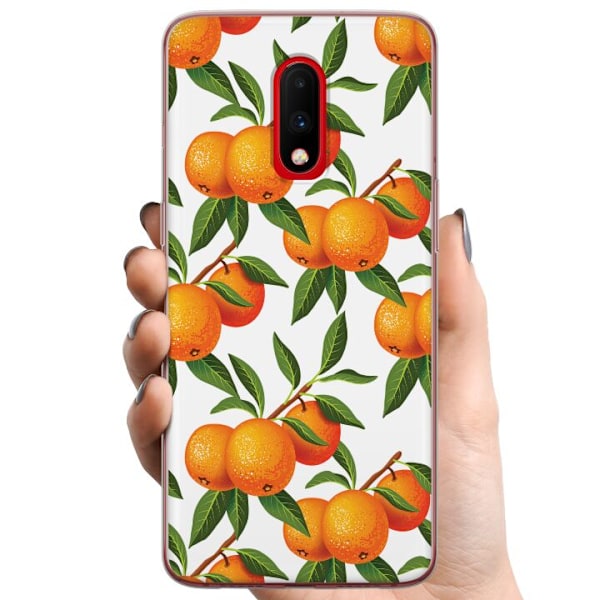 OnePlus 7 TPU Mobilcover Appelsin