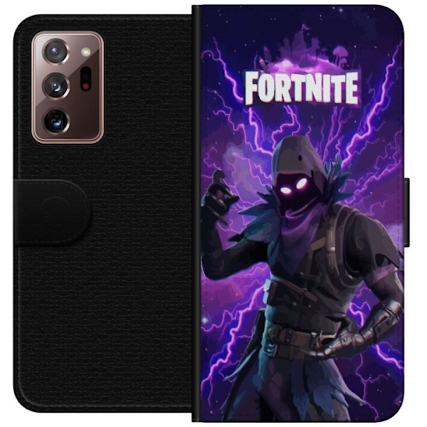 Samsung Galaxy Note20 Ultra Plånboksfodral Fortnite Raven – Mörk Stridsikon från Battle Royale