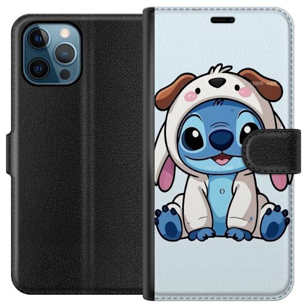 Apple iPhone 12 Pro Lompakkokotelo Stitch Koirapuku Lilo & Stitch Disney Hauska Design Sininen Avaruusolento Sarjakuva Hahmo Suosittu Lapsille Suositt
