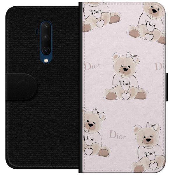 OnePlus 7T Pro Tegnebogsetui Teddy Dior Vibes - luksuriøs bam