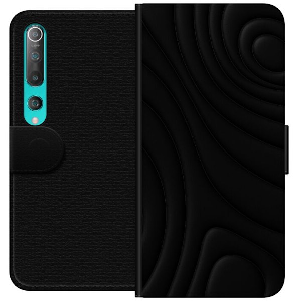 Xiaomi Mi 10 5G Tegnebogsetui Sorte Bølger