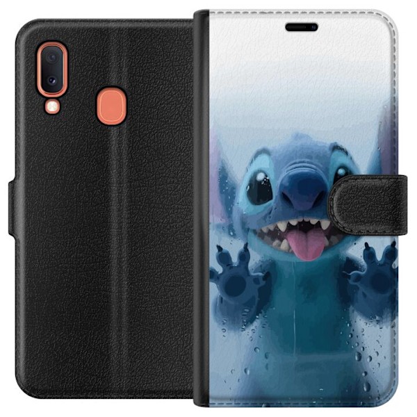 Samsung Galaxy A20e Plånboksfodral Stitch Window View – Sti