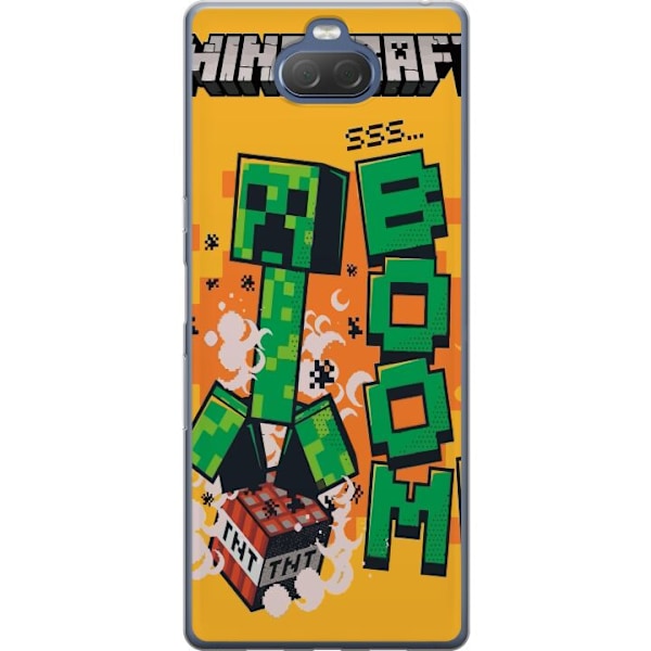 Sony Xperia 10 Plus Läpinäkyvä kuori Minecraft Boom