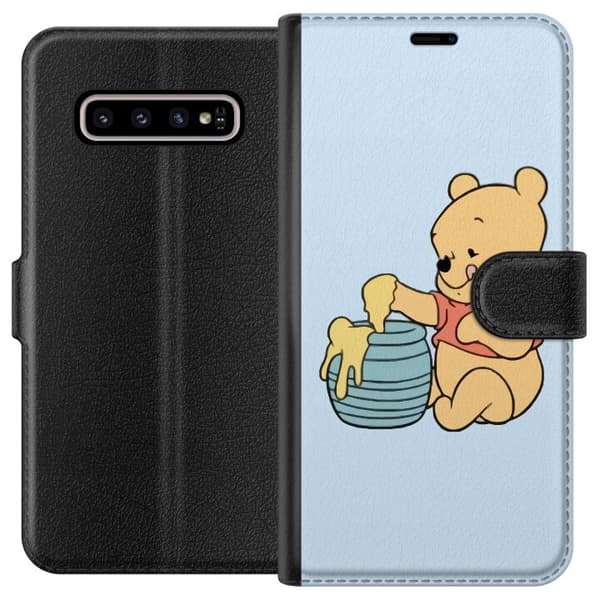 Kompatibelt Lommeboketui til Samsung Galaxy S10+ Winnie Puh
