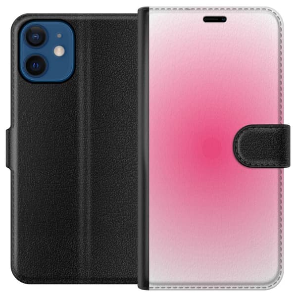 Kompatibelt Plånboksfodral till Apple iPhone 12 mini Rosa Moln