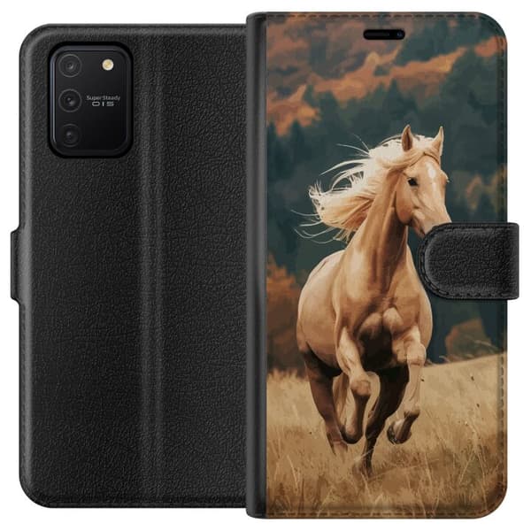 Kompatibel Tegnebogsetui til Samsung Galaxy S10 Lite Løbende Hest