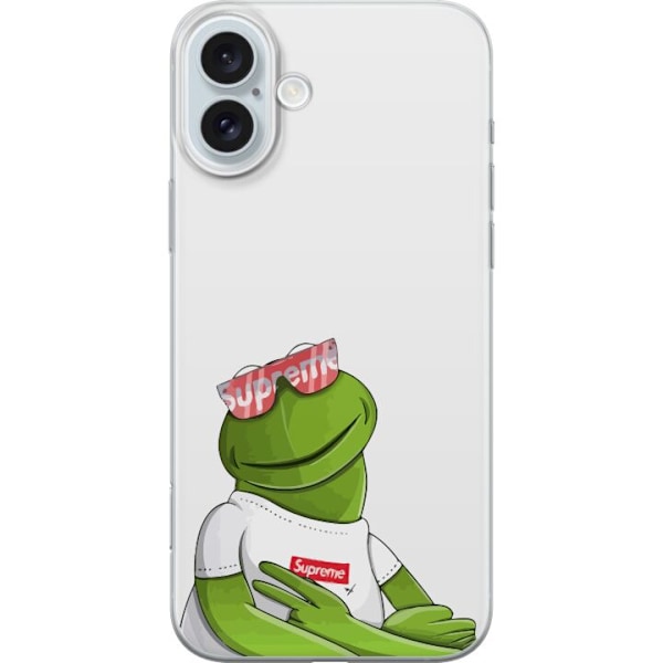 Apple iPhone 16 Plus Gjennomsiktig deksel Kermit SUP