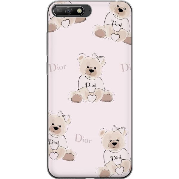 Huawei Y6 (2018) Läpinäkyvä kuori Teddy Dior Vibes - ylelli