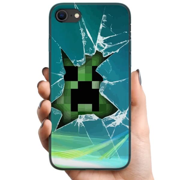 Kompatibelt Mobildeksel til Apple iPhone 8 MineCraft