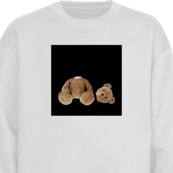 Sweatshirt til Voksne | Klassisk Collegebluse Teddy DØD hvid L