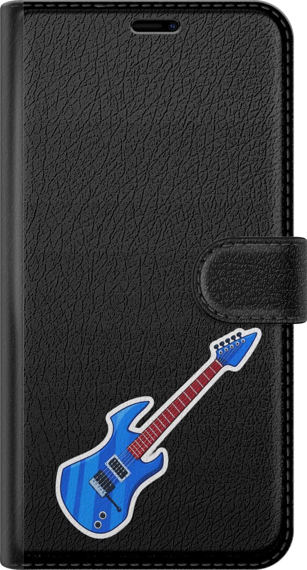 Yhteensopiva Lompakkokotelo Apple iPhone 14 Plus Blå elgitarr sininen