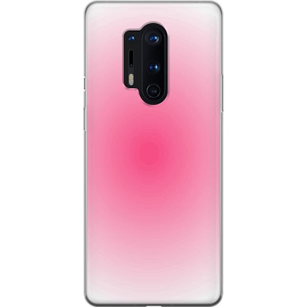 OnePlus 8 Pro Genomskinligt Skal Rosa Moln