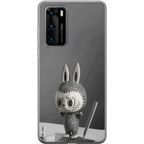 Huawei P40 Läpinäkyvä kuori Pop Mart MEGA LABUBU LABUBU Ske