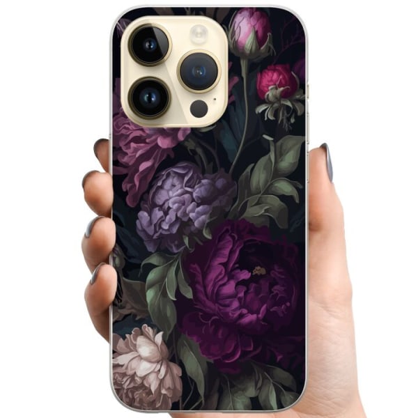 Apple iPhone 15 Pro TPU Mobilskal Blommor
